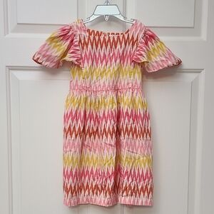 Mini Boden Flutter-Sleeve Printed Dress